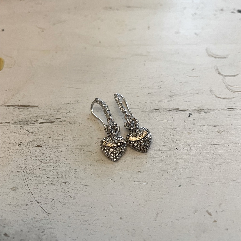 Juicy Couture Heart Dangle Earrings